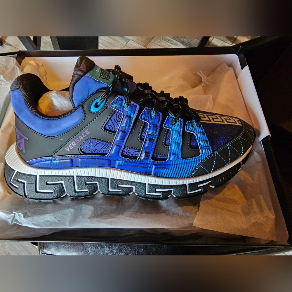 Versace sneakers royal blue